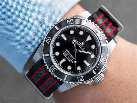 rolex submariner watch band links|rolex submariner with nato strap.